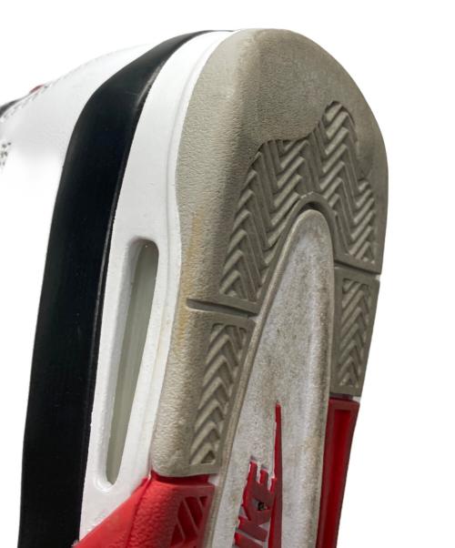 NIKE（ナイキ）NIKE (ナイキ) AIR JORDAN 4 RETRO ホワイト×レッド サイズ:28cmの古着・服飾アイテム
