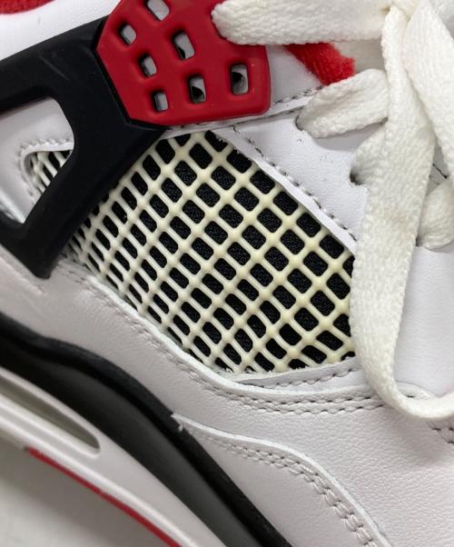 NIKE（ナイキ）NIKE (ナイキ) AIR JORDAN 4 RETRO ホワイト×レッド サイズ:28cmの古着・服飾アイテム