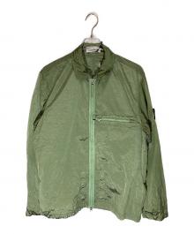 STONE ISLAND（ストーンアイランド）の古着「ナイロンメタルオーバーシャツ」｜グリーン