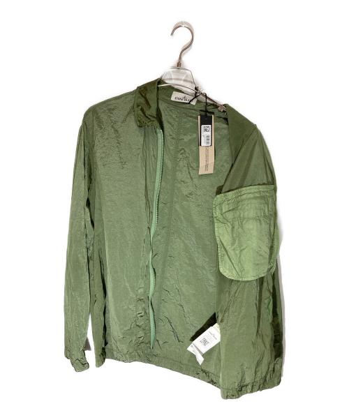 STONE ISLAND（ストーンアイランド）STONE ISLAND (ストーンアイランド) ナイロンメタルオーバーシャツ グリーン サイズ:XLの古着・服飾アイテム