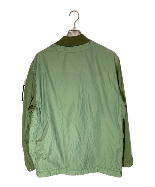 STONE ISLAND（ストーンアイランド）STONE ISLAND (ストーンアイランド) Mix Fabric Hype-TC ブルゾン グリーン サイズ:Lの古着・服飾アイテム