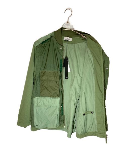 STONE ISLAND（ストーンアイランド）STONE ISLAND (ストーンアイランド) Mix Fabric Hype-TC ブルゾン グリーン サイズ:Lの古着・服飾アイテム