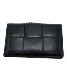 BOTTEGA VENETA（ボッテガベネタ）の古着「カセット フラップカードケース」｜ブラック