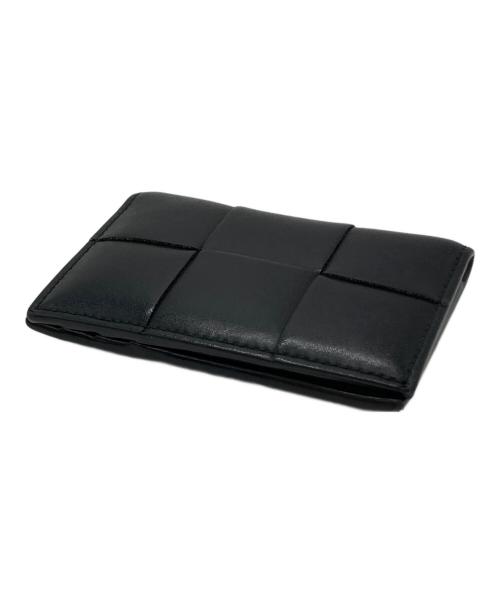 BOTTEGA VENETA（ボッテガベネタ）BOTTEGA VENETA (ボッテガベネタ) カセット フラップカードケース ブラックの古着・服飾アイテム