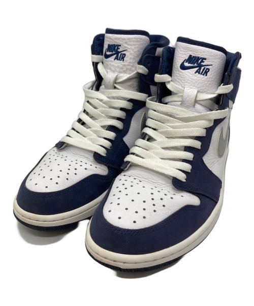 NIKE（ナイキ）NIKE (ナイキ) AIR JORDAN 1 HIGH OG CO JP ホワイト×ネイビー サイズ:27cmの古着・服飾アイテム