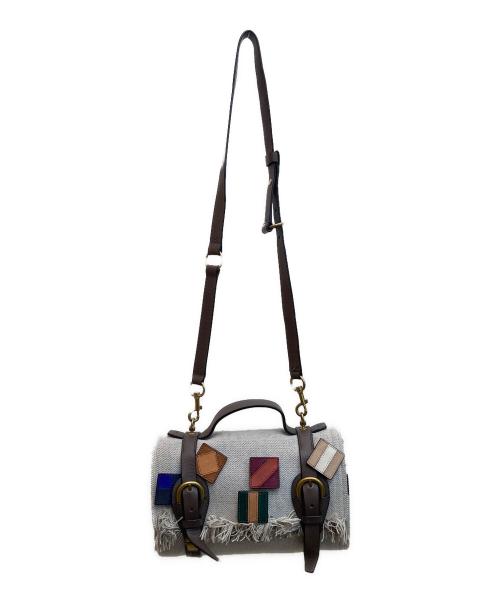 TORY BURCH（トリーバーチ）TORY BURCH (トリーバーチ) ブランケットダッフルショルダーバッグ グレー サイズ:-の古着・服飾アイテム