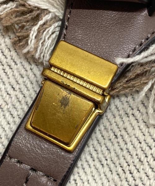 TORY BURCH（トリーバーチ）TORY BURCH (トリーバーチ) ブランケットダッフルショルダーバッグ グレー サイズ:-の古着・服飾アイテム