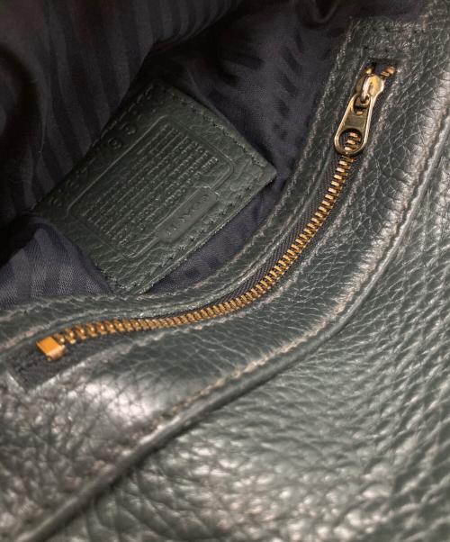 COACH（コーチ）COACH (コーチ) レザーショルダーバッグ グリーンの古着・服飾アイテム