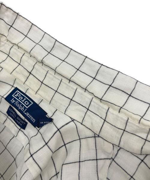 POLO RALPH LAUREN（ポロ・ラルフローレン）POLO RALPH LAUREN (ポロ・ラルフローレン) リネンシャツ ホワイト サイズ:Ⅿの古着・服飾アイテム