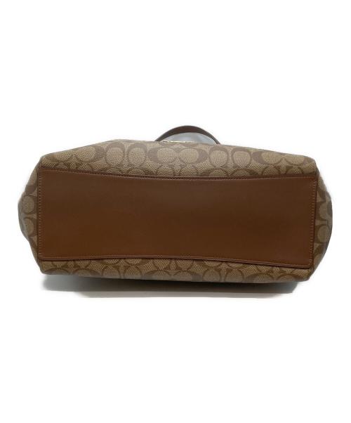 COACH（コーチ）COACH (コーチ) ハリーシグネチャートートバッグ ベージュ×ブラウンの古着・服飾アイテム
