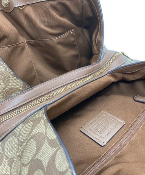 COACH（コーチ）COACH (コーチ) ハリーシグネチャートートバッグ ベージュ×ブラウンの古着・服飾アイテム