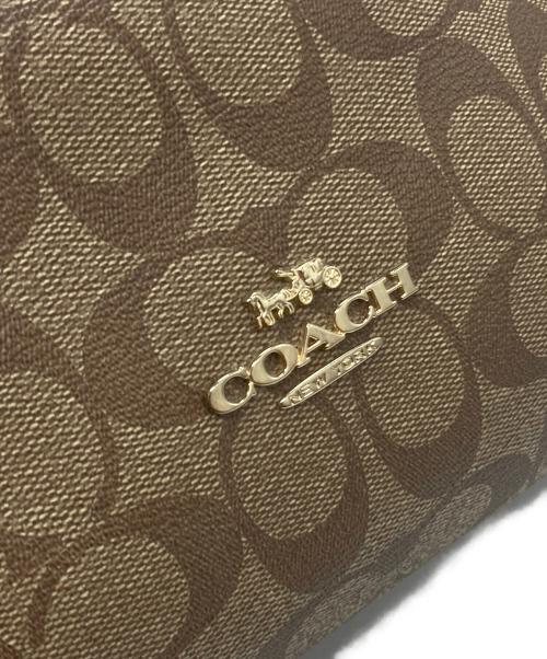 COACH（コーチ）COACH (コーチ) ハリーシグネチャートートバッグ ベージュ×ブラウンの古着・服飾アイテム