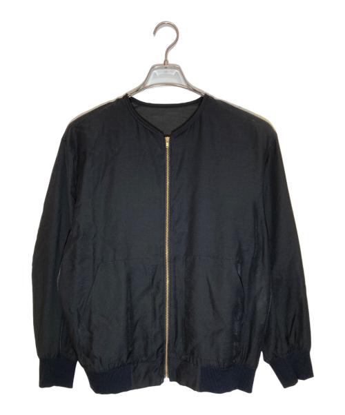 23区（ニジュウサンク）23区 (ニジュウサンク) シアーブルゾン ブラック サイズ:SIZE M (38)の古着・服飾アイテム