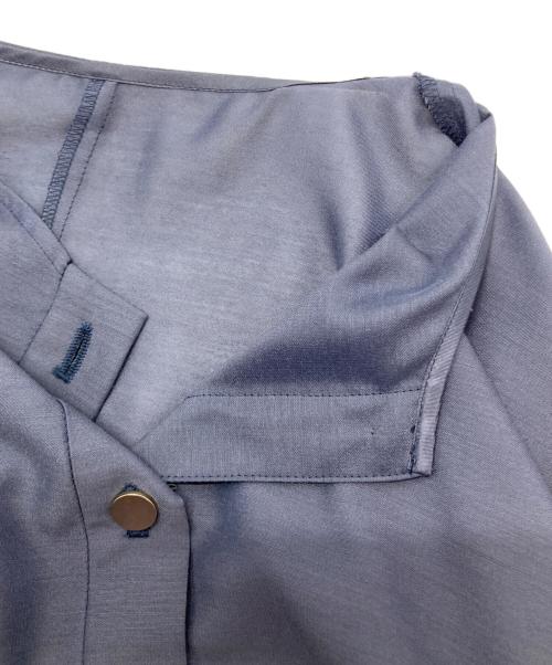 自由区（ジユウク）自由区 (ジユウク) ライトシアーノーカラー ブルゾン ネイビー サイズ:SIZE M (38)の古着・服飾アイテム
