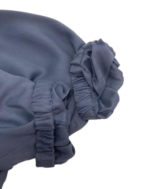 自由区（ジユウク）自由区 (ジユウク) ライトシアーノーカラー ブルゾン ネイビー サイズ:SIZE M (38)の古着・服飾アイテム