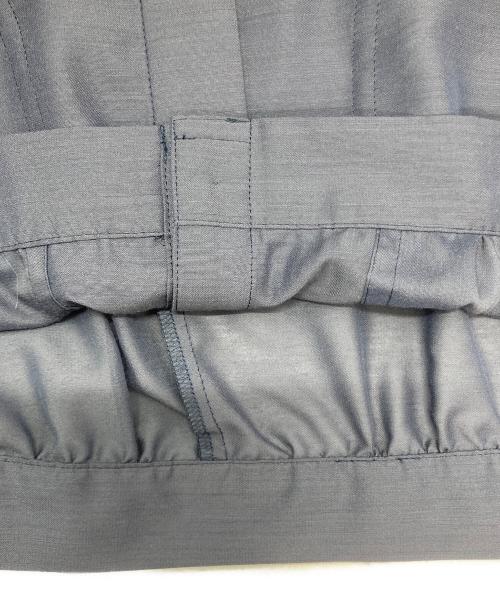 自由区（ジユウク）自由区 (ジユウク) ライトシアーノーカラー ブルゾン ネイビー サイズ:SIZE M (38)の古着・服飾アイテム