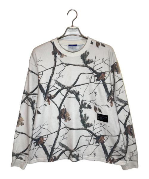 LFYT（エルエフワイティー）LFYT (エルエフワイティー) WAFFLE THERMAL L/S TEE ホワイト サイズ:Ⅼの古着・服飾アイテム