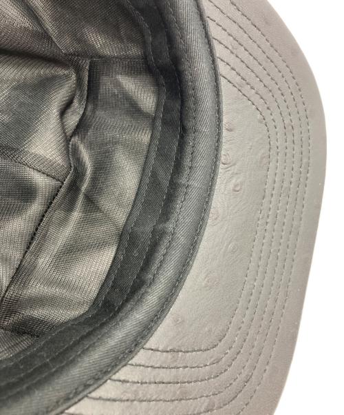 SUPREME（シュプリーム）Supreme (シュプリーム) Ostrich Embossed Leather GORE-TEX Camp Cap ブラック サイズ:-の古着・服飾アイテム