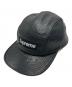 Supreme（シュプリーム）の古着「Ostrich Embossed Leather GORE-TEX Camp Cap」｜ブラック