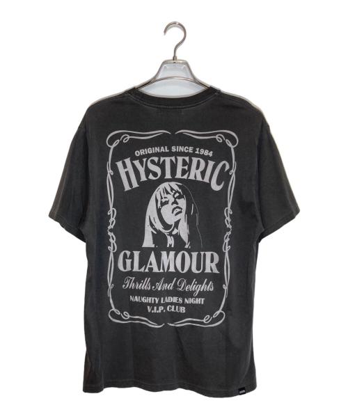 Hysteric Glamour（ヒステリックグラマー）Hysteric Glamour (ヒステリックグラマー) WHISKY WOMAN Tシャツ グレー サイズ:Ⅼの古着・服飾アイテム