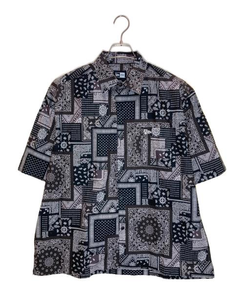 New Era（ニューエラ）New Era (ニューエラ) ペイズリー半袖シャツ ブラック サイズ:L 未使用品の古着・服飾アイテム