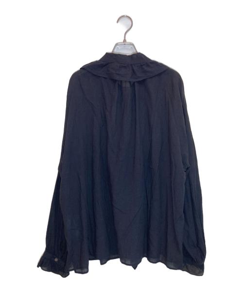 journal standard luxe（ジャーナルスタンダード ラックス）JOURNAL STANDARD LUXE (ジャーナルスタンダード ラックス) 80コットンローンフリルブラウス ブラック サイズ:SIZE Freeの古着・服飾アイテム
