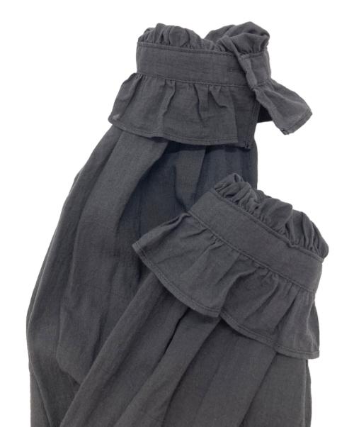 journal standard luxe（ジャーナルスタンダード ラックス）JOURNAL STANDARD LUXE (ジャーナルスタンダード ラックス) 80コットンローンフリルブラウス ブラック サイズ:SIZE Freeの古着・服飾アイテム