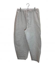 journal standard luxe（ジャーナルスタンダード ラックス）の古着「リネンペーパークロス ボーパンツ」｜アイボリー
