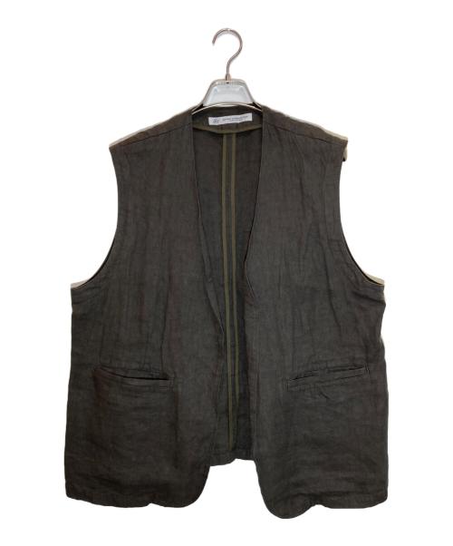 journal standard luxe（ジャーナルスタンダード ラックス）JOURNAL STANDARD LUXE (ジャーナルスタンダード ラックス) リネンヘリンボン ベスト ブラウン サイズ:SIZE Freeの古着・服飾アイテム