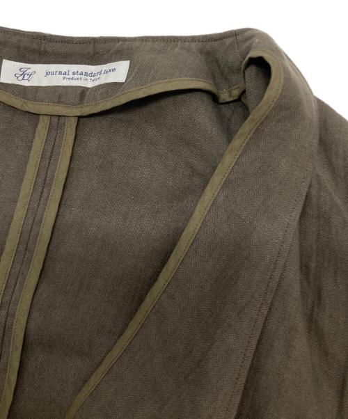 journal standard luxe（ジャーナルスタンダード ラックス）JOURNAL STANDARD LUXE (ジャーナルスタンダード ラックス) リネンヘリンボン ベスト ブラウン サイズ:SIZE Freeの古着・服飾アイテム
