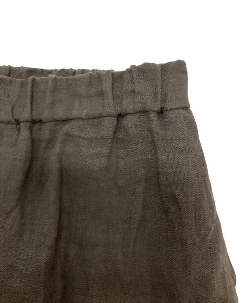 journal standard luxe（ジャーナルスタンダード ラックス）JOURNAL STANDARD LUXE (ジャーナルスタンダード ラックス) リネンヘリンボン ハーフパンツ ブラウン サイズ:SIZE Freeの古着・服飾アイテム