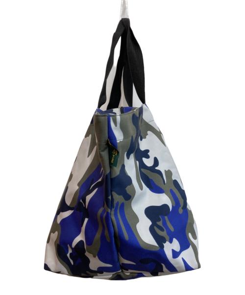 Herve Chapelier（エルベシャプリエ）Herve Chapelier (エルベシャプリエ) カモガラ舟形トートバッグ ブルーの古着・服飾アイテム