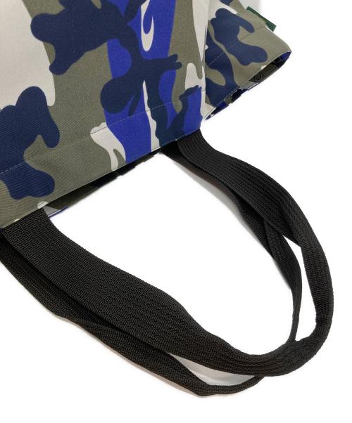 Herve Chapelier（エルベシャプリエ）Herve Chapelier (エルベシャプリエ) カモガラ舟形トートバッグ ブルーの古着・服飾アイテム