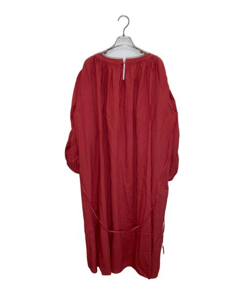 08sircus（ゼロエイトサーカス）08sircus (ゼロエイトサーカス) ギャザーワイドワンピース レッド サイズ:1の古着・服飾アイテム