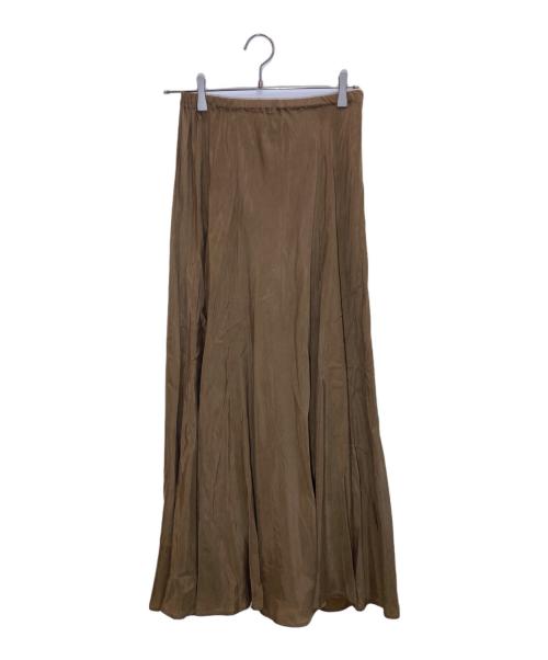Plage（プラージュ）Plage (プラージュ) Washable Fibril ロングスカート ブラウン サイズ:SIZE M (38)の古着・服飾アイテム