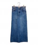 Plageプラージュ）の古着「CINCH BACK DENIM パンツ」｜インディゴ