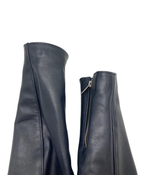 666 LEATHER  WEAR（トリプルシックス レザーウェア）666 LEATHER  WEAR (トリプルシックス レザーウェア) ライダースジャケット ネイビー サイズ:34の古着・服飾アイテム