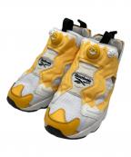 REEBOKリーボック）の古着「INSTAPUMP FURY」｜イエロー×ホワイト