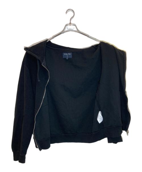 Matin Kim（マーティン・キム）matin kim (マーティン・キム) ARM PATCH POINT HOODY ZIP UP ブラック サイズ:Ⅿの古着・服飾アイテム