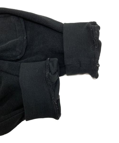 Matin Kim（マーティン・キム）matin kim (マーティン・キム) ARM PATCH POINT HOODY ZIP UP ブラック サイズ:Ⅿの古着・服飾アイテム