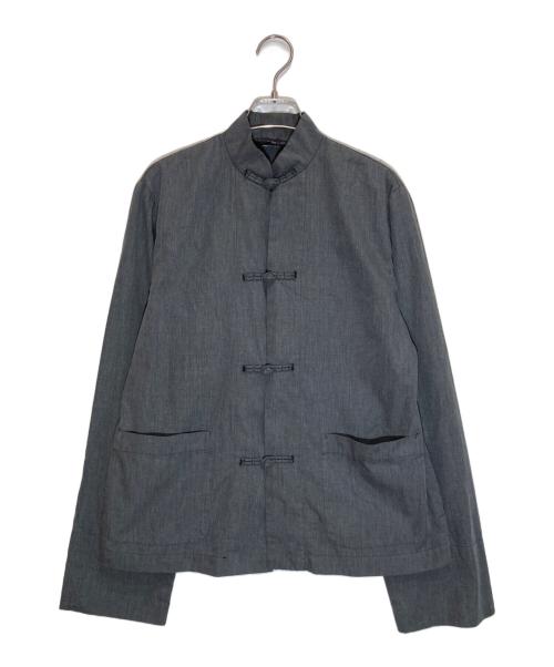 BLACK COMME des GARCONS（ブラックコムデギャルソン）BLACK COMME des GARCONS (ブラックコムデギャルソン) チャイナシャツ グレー サイズ:Lの古着・服飾アイテム