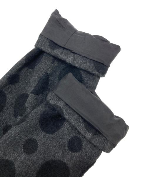 BLACK COMME des GARCONS（ブラックコムデギャルソン）BLACK COMME des GARCONS (ブラックコムデギャルソン) ポルカドットウール混ジャケット ブラック サイズ:Ⅿの古着・服飾アイテム