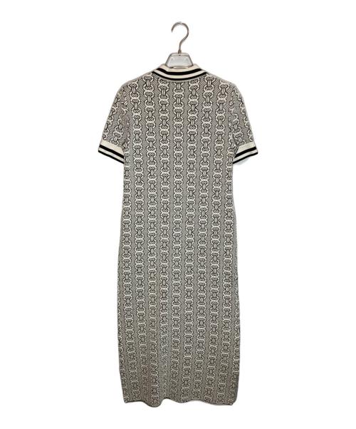 TORY BURCH（トリーバーチ）TORY BURCH (トリーバーチ) GEMINI LINK SWEATER DRESS ホワイト×ブラック サイズ:XSの古着・服飾アイテム