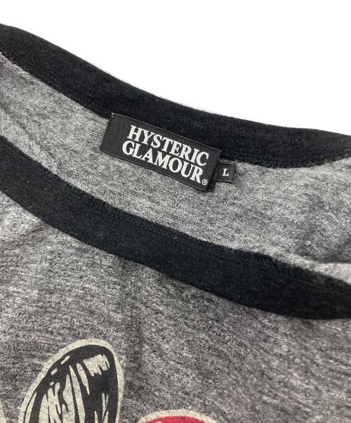 Hysteric Glamour（ヒステリックグラマー）Hysteric Glamour (ヒステリックグラマー) DONT LOOK BACK Tシャツ グレー サイズ:Lの古着・服飾アイテム