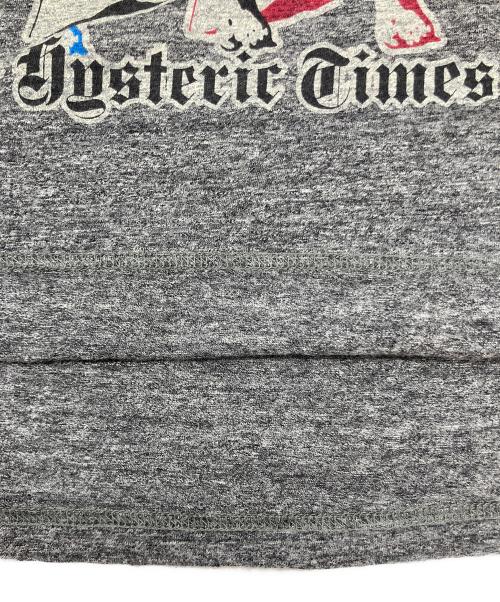 Hysteric Glamour（ヒステリックグラマー）Hysteric Glamour (ヒステリックグラマー) DONT LOOK BACK Tシャツ グレー サイズ:Lの古着・服飾アイテム