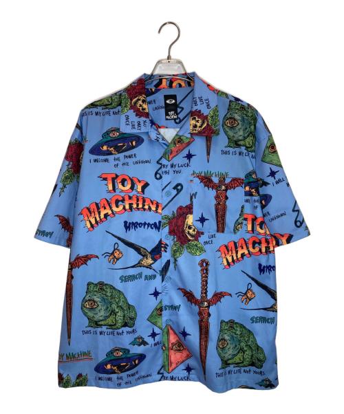 -（-）- (-) Hirotton BIG SHIRTS ブルー サイズ:Lの古着・服飾アイテム