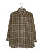 Spick and Spanスピック＆スパン）の古着「コットンボイルチェックシャツ」｜カーキ
