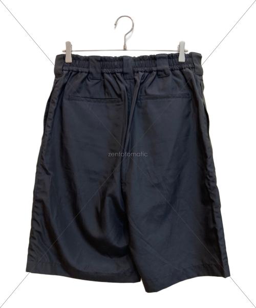 everyone（エブリワン）everyone (エブリワン) Two Tuck Nylon Silk Wide Short Pants ブラック サイズ:Lの古着・服飾アイテム