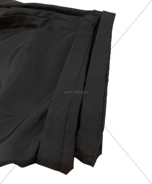 everyone（エブリワン）everyone (エブリワン) Two Tuck Nylon Silk Wide Short Pants ブラック サイズ:Lの古着・服飾アイテム