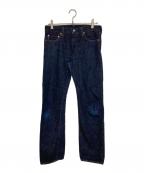 MOMOTARO JEANS桃太郎ジーンズ）の古着「出陣タイトストレートデニムパンツ」｜インディゴ